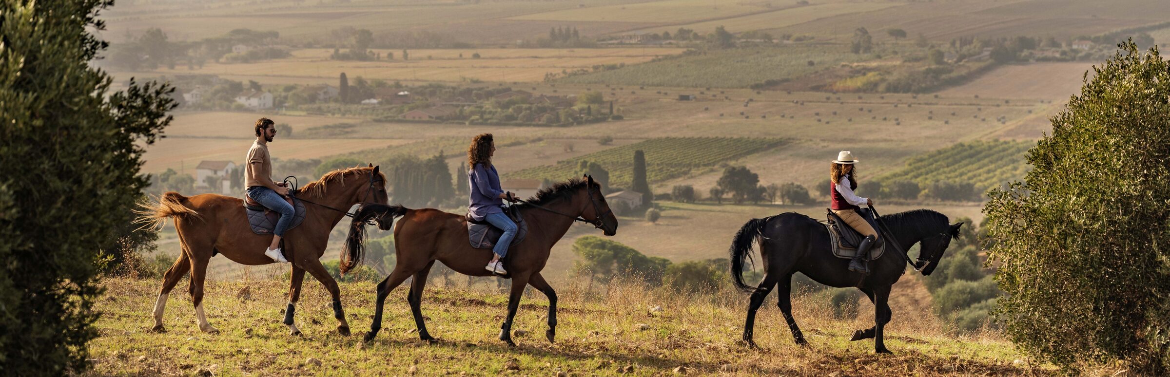 Horseback riding through the Umbrian countryside